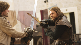 It's like a duel, but less poncey (that's British for "pretentious," FYI). Nobody thinks the Game of Thrones guys are tough, right? Definitely not Sean Bean.